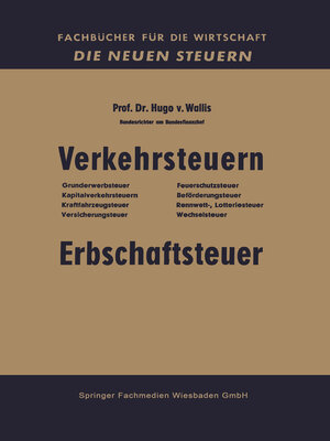 cover image of Verkehrsteuern